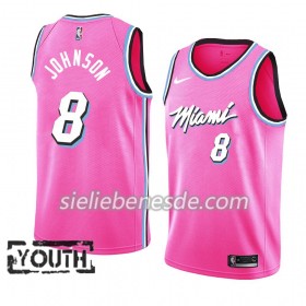 Kinder NBA Miami Heat Trikot Tyler Johnson 8 2018-19 Nike Pink Swingman
